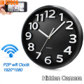 Horloges murales APP WiFi Caméra espion Caméras cachées sans fil Nanny Détection de mouvement Horloge caméra cachée